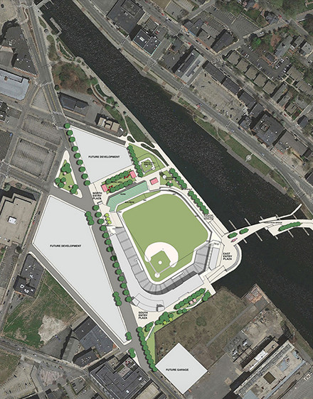 Proposed site for the new Paw Sox stadium in Providence.