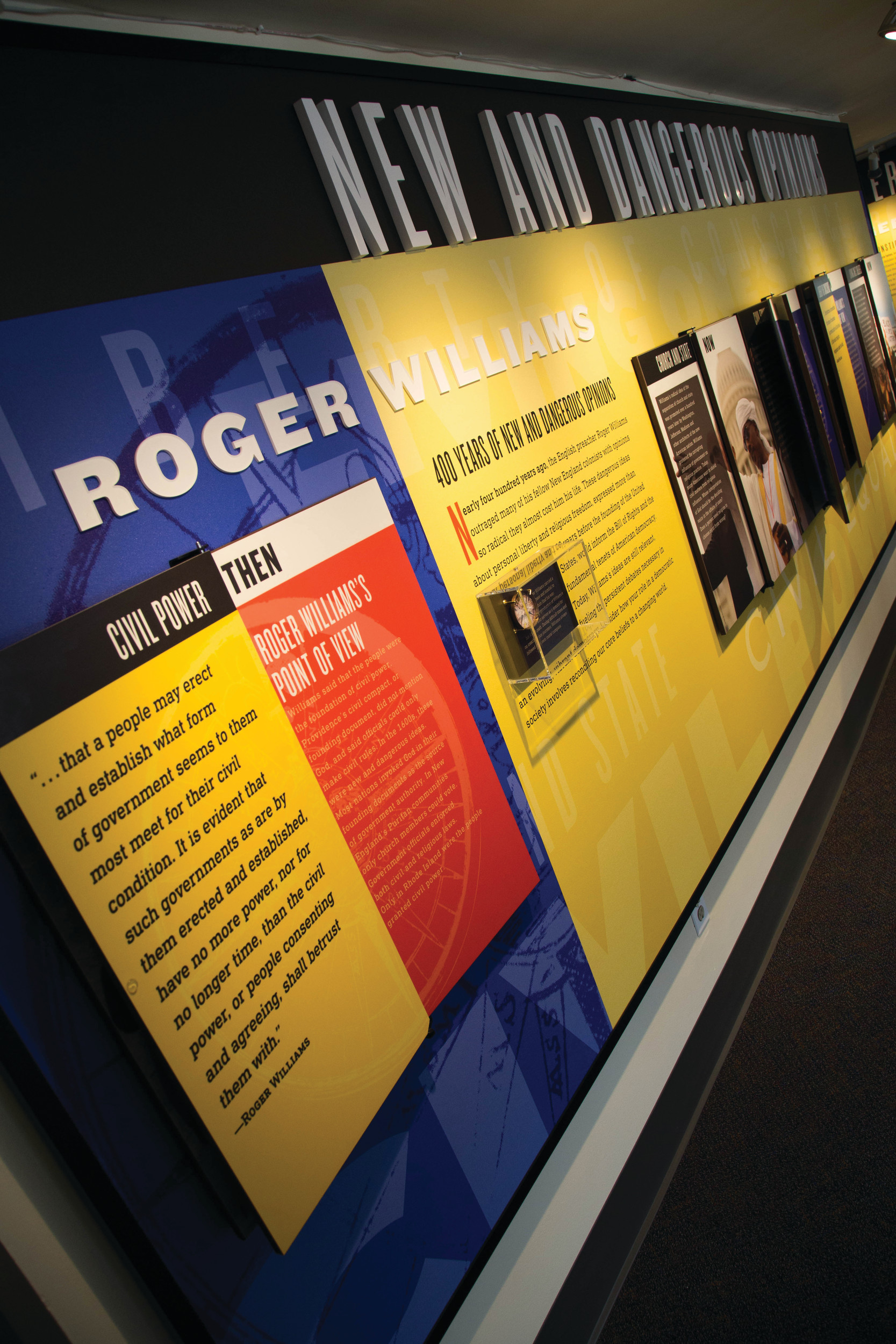 New and Dangerous Opinions, an exhibit at the Roger Williams National Memorial, reveals how the Rhode Island founder's ideas are more relevant than ever