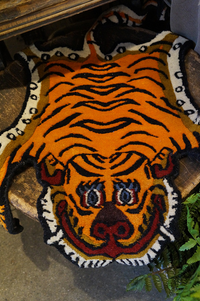 Tibetan tiger rug, $225